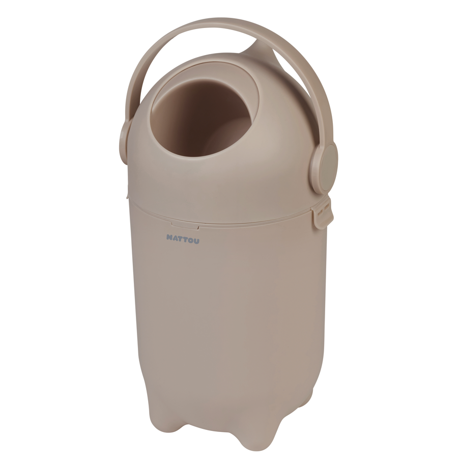 Nattou Dropy Nappy Bin - Taupe