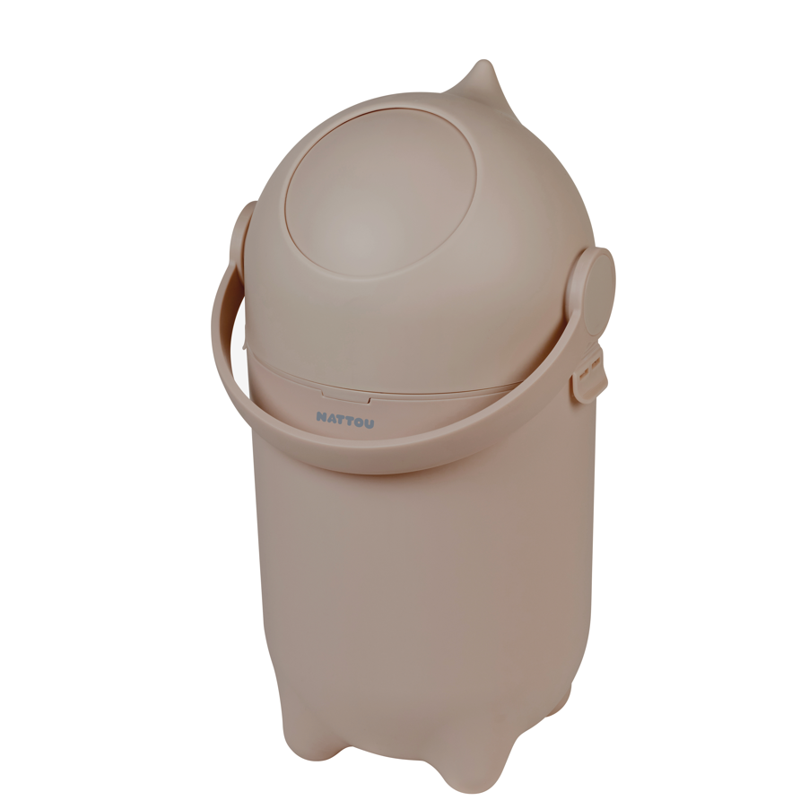Nattou Dropy Nappy Bin - Taupe