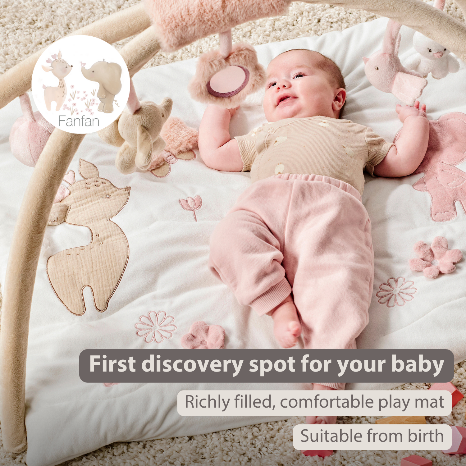 Nattou FanFan Playmat with Arches