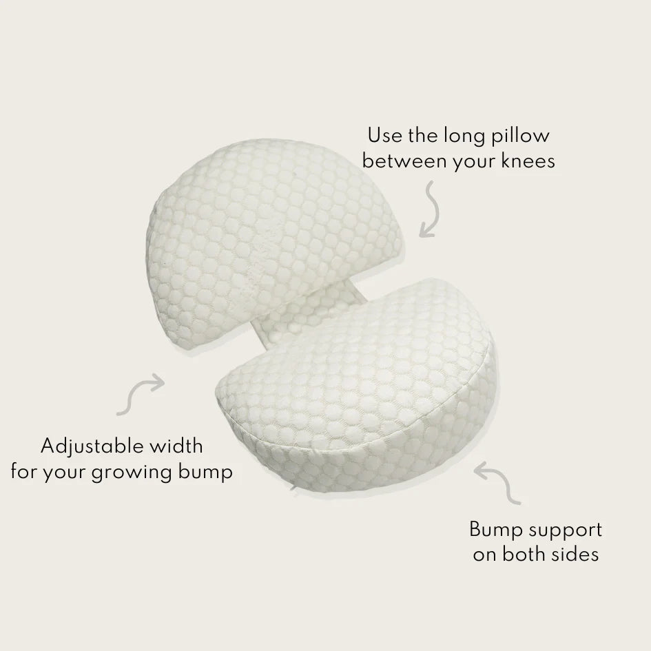 Sleepybelly Pregnancy Pillow - Linen (Soft Grey)