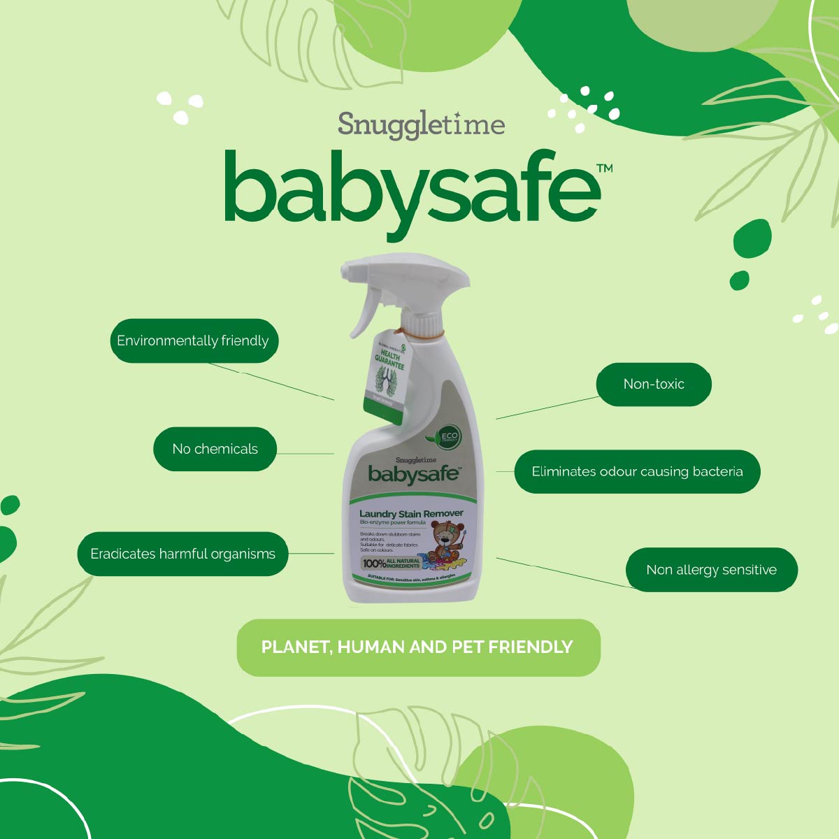 Baby Safe Laundry Stain Remover detail