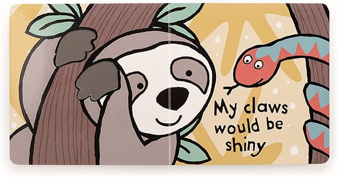 If I Were a Sloth Board Book - Jellycat - Bubbadue