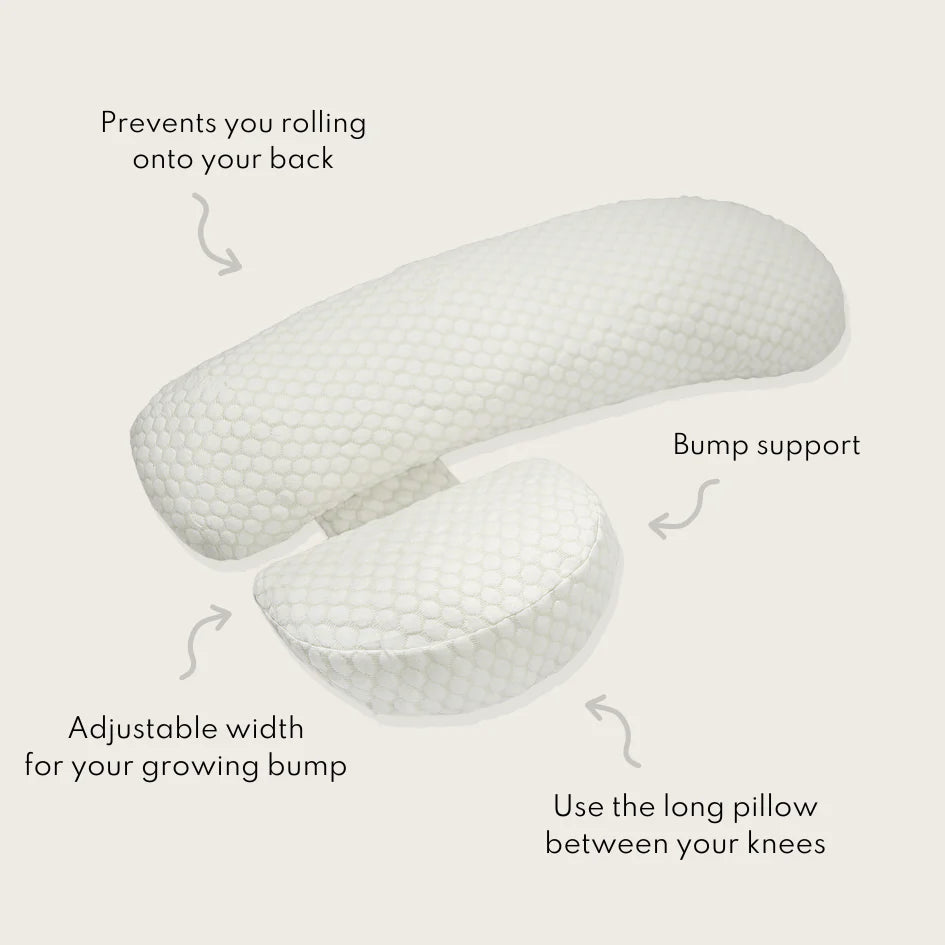 Sleepybelly Pregnancy Pillow - Linen (Soft Grey)