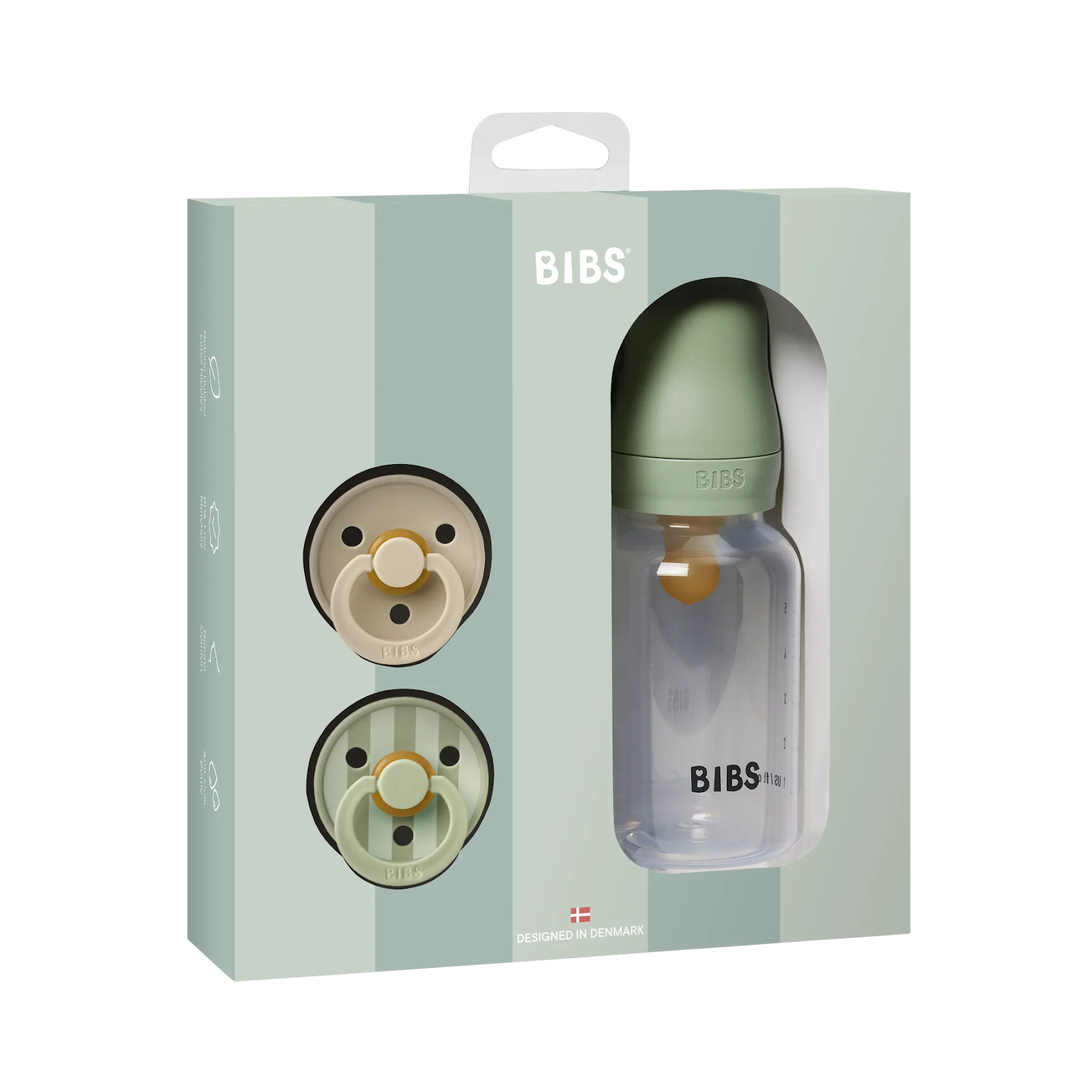 BIBS Gift Set Baby Sprinkle Sage