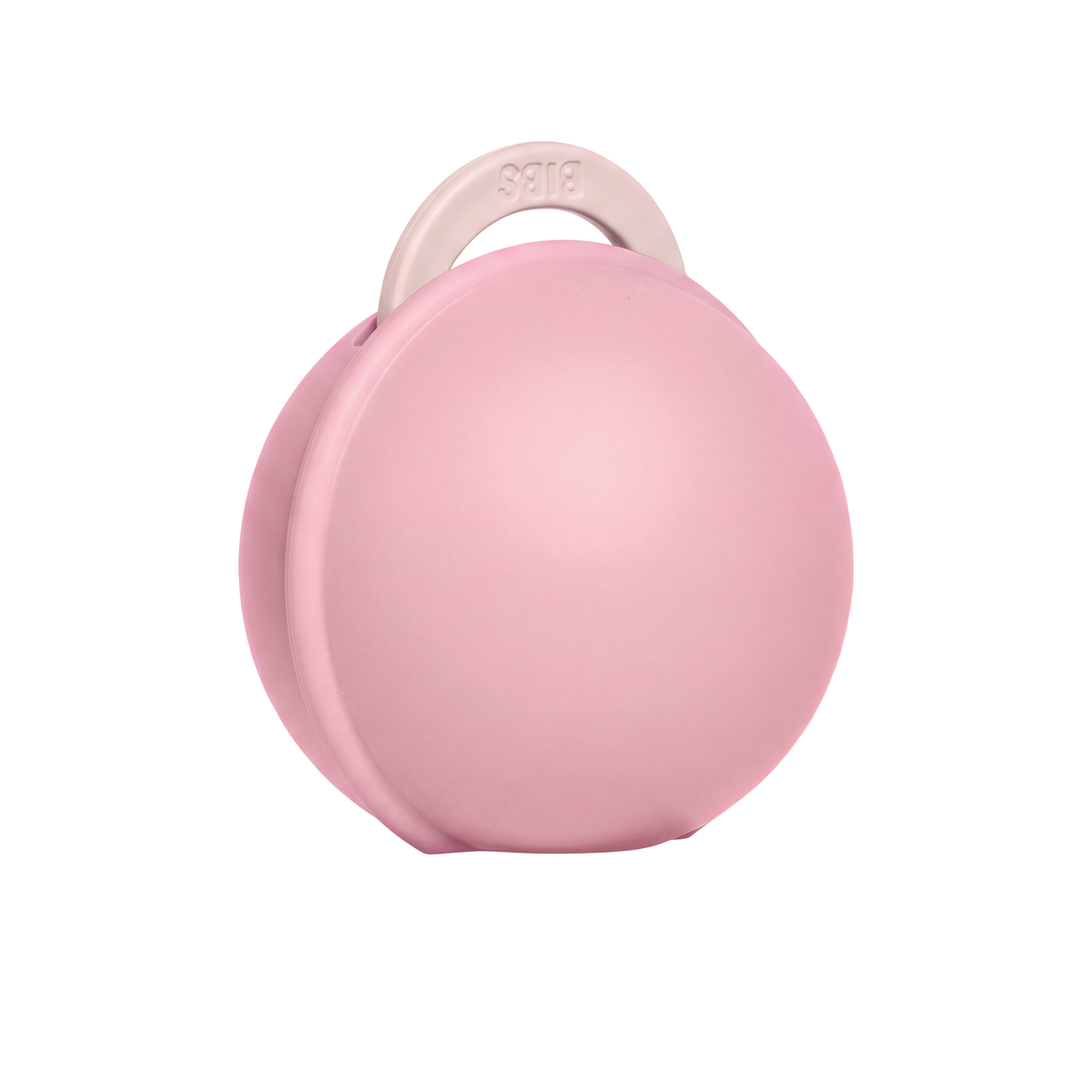 Gnash BIBS Colour Pacifier and Mini Case in Petal and Baby Pink, showing the pacifier with matching case.