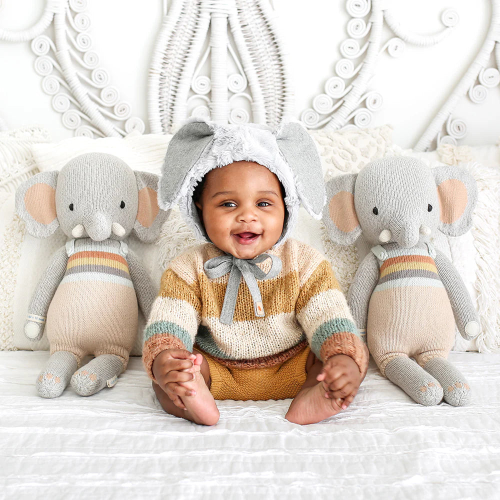 Evan the Elephant - Cuddle + Kind - Bubbadue