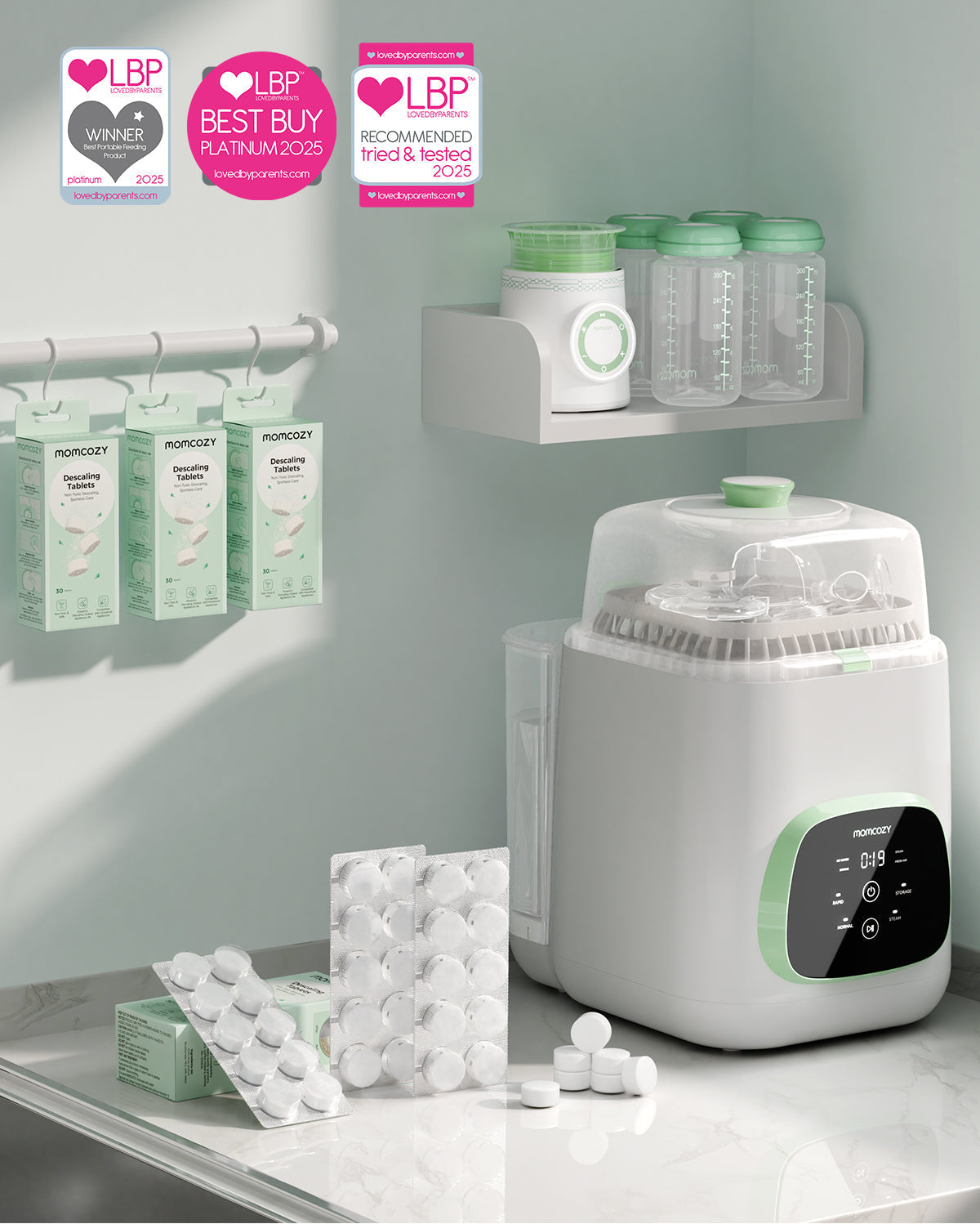Momcozy descaling tablets baby safe formula