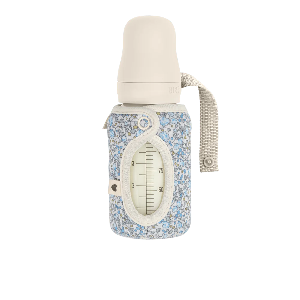 BIBS X Liberty Baby Bottle Sleeve Small - Eloise Ivory - Bubbadue