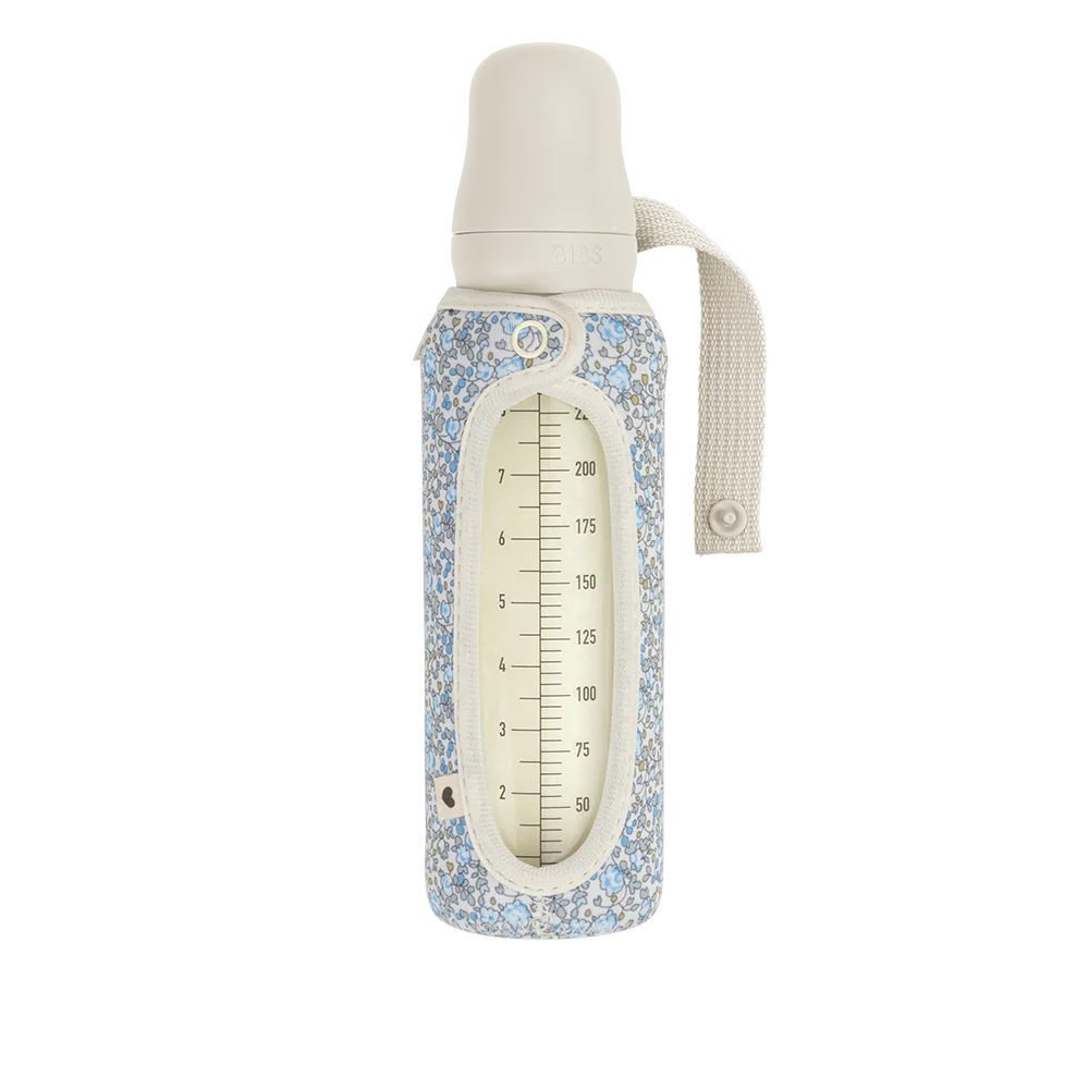 BIBS X Liberty Baby Bottle Sleeve Large - Eloise Ivory - Bubbadue