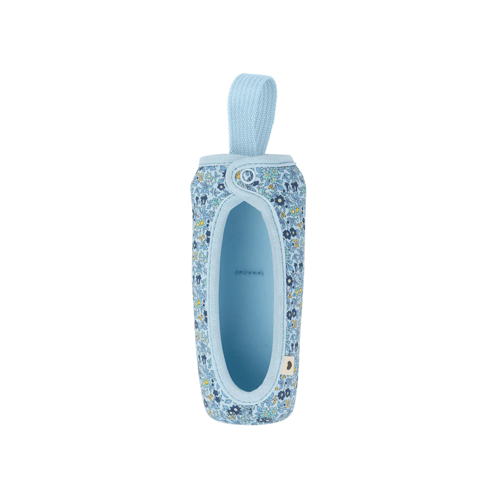BIBS X Liberty Baby Bottle Sleeve Large - Chamomile Lawn Baby Blue - Bubbadue