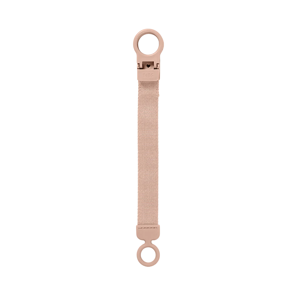 BIBS Loop Pacifier Clip - Blush - Bubbadue