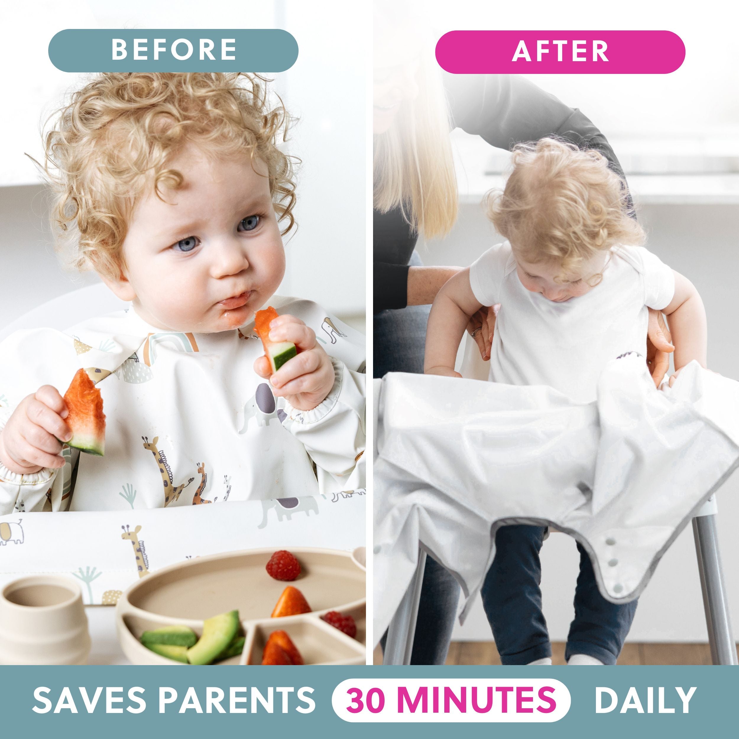 Baby wearing Bibado Serengeti Spaghetti Coverall in lightweight, breathable fabric with a jungle print design.