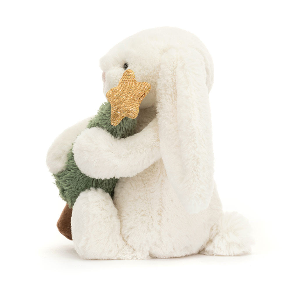 Bashful Bunny with Christmas Tree - Jellycat - Bubbadue