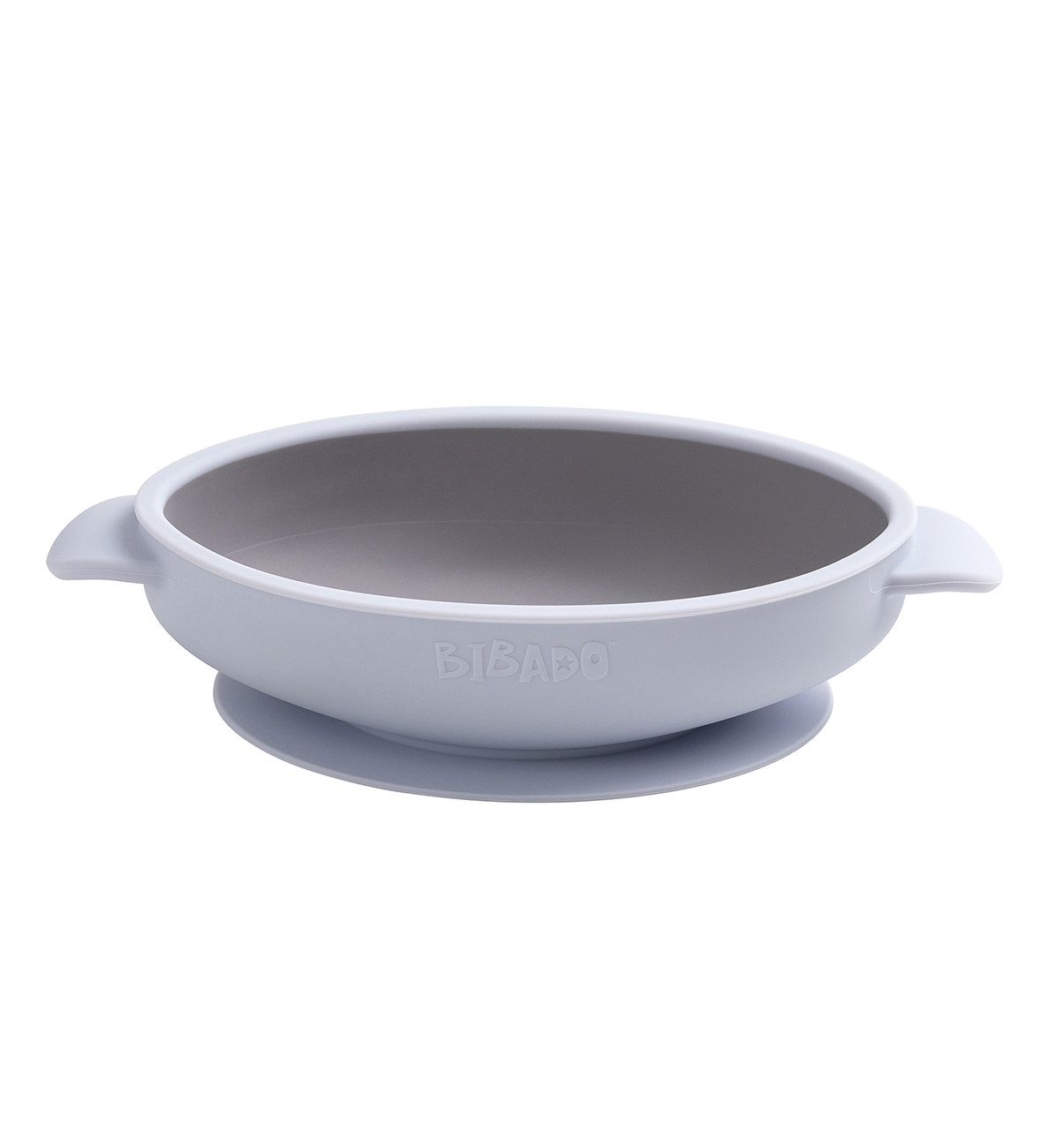 Bibado Silicone Suction Bowl in Mist color, toddler feeding bowl with secure suction base and smooth silicone surface.