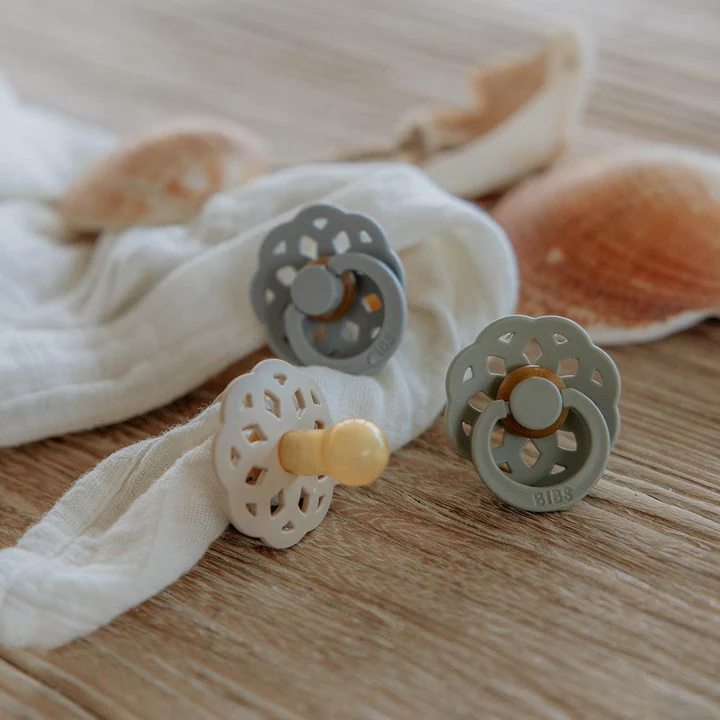 BIBS Boheme Pacifiers / Dummies - Sage - Bubbadue