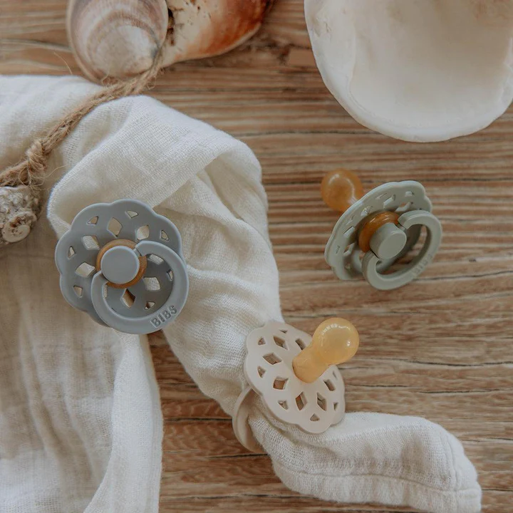 BIBS Boheme Pacifiers / Dummies - Fossil Grey - Bubbadue