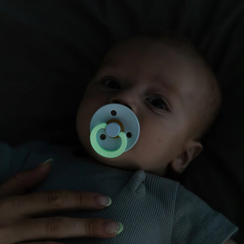 BIBS Colour Night Glow Pacifiers / Dummies - Deep Space