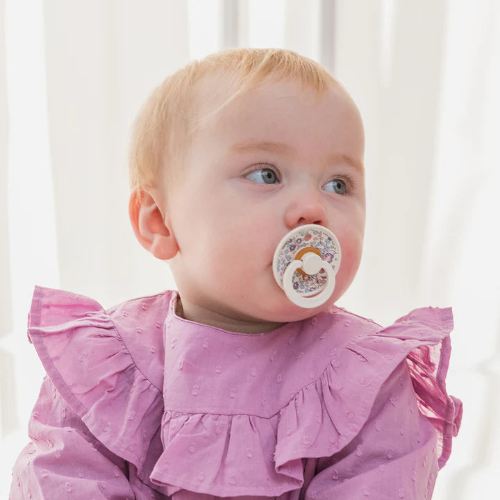 BIBS x LIBERTY Colour 2 Pack Chamomile Lawn - Violet Sky Mix - Bubbadue