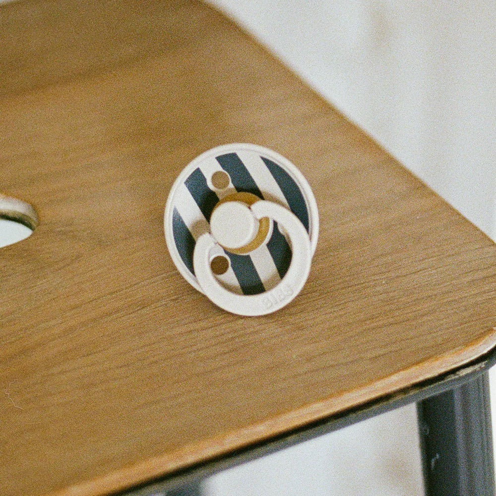 BIBS Studio Block Pacifiers / Dummies - Ivory/Pine - Bubbadue