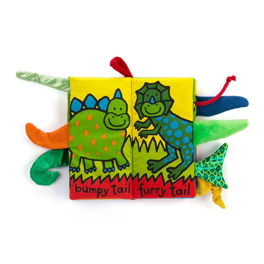 Dino Tails Soft Book - Jellycat - Bubbadue