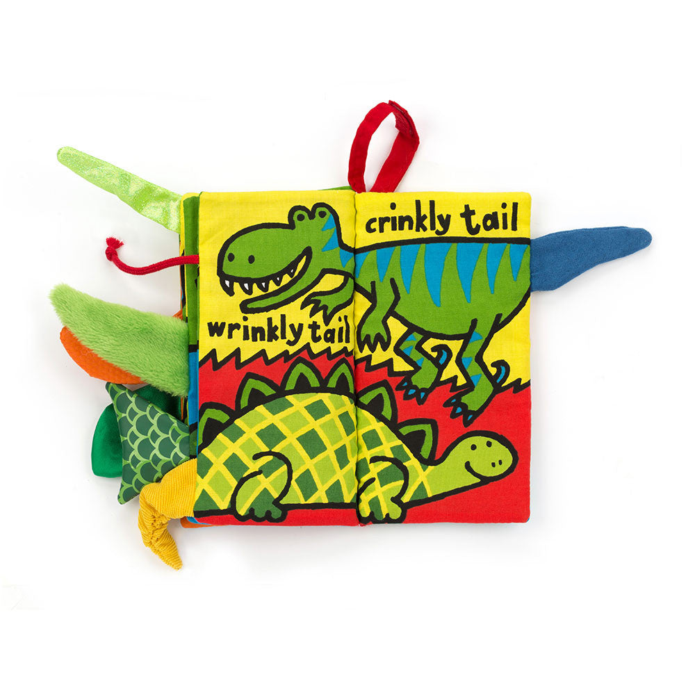 Dino Tails Soft Book - Jellycat - Bubbadue