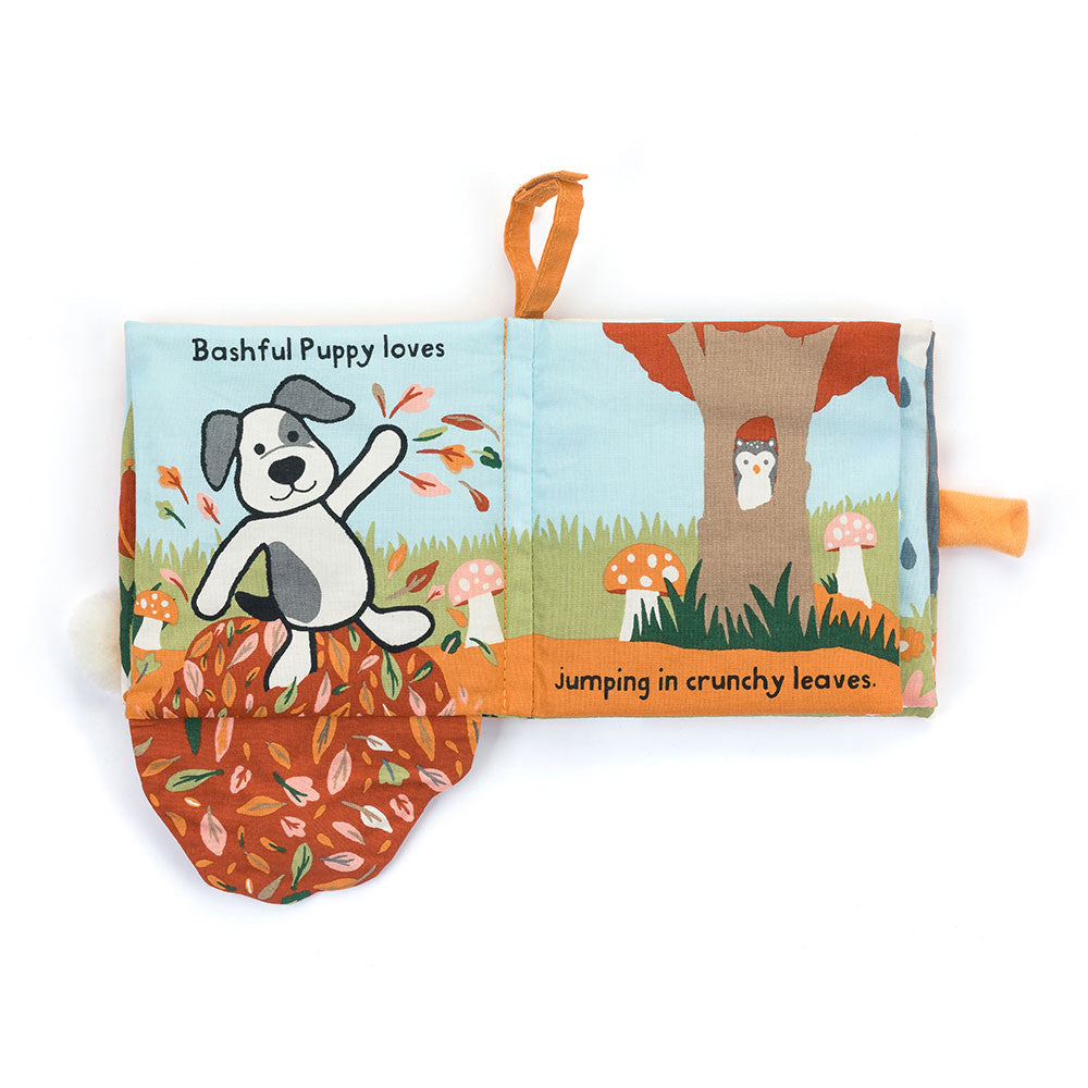 Bashful Puppy Loves You Soft Book - Jellycat
