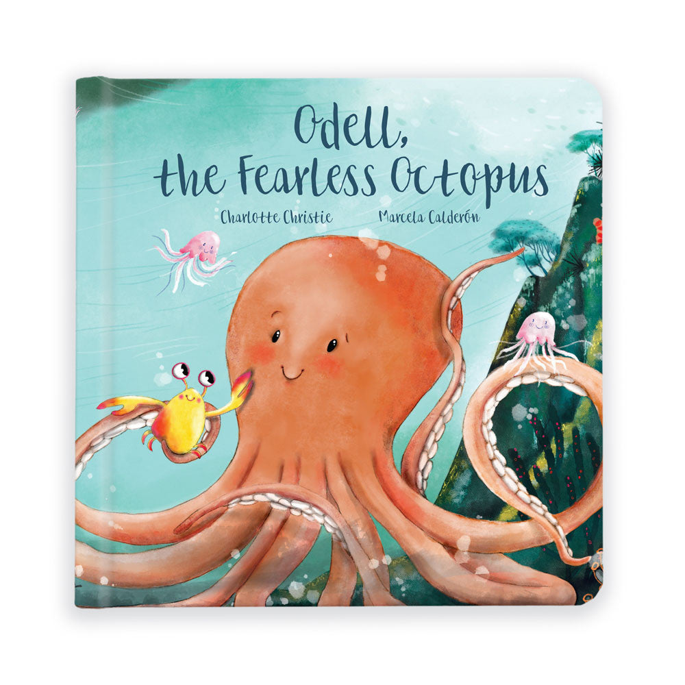 Odell, The Fearless Octopus Board Book - Jellycat - Bubbadue