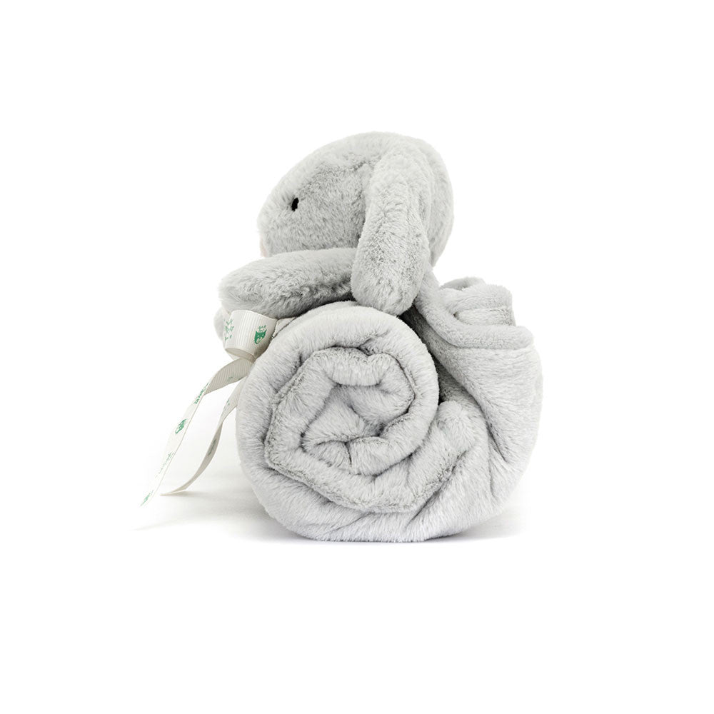 Bashful Silver Bunny Blankie - Jellycat - Bubbadue