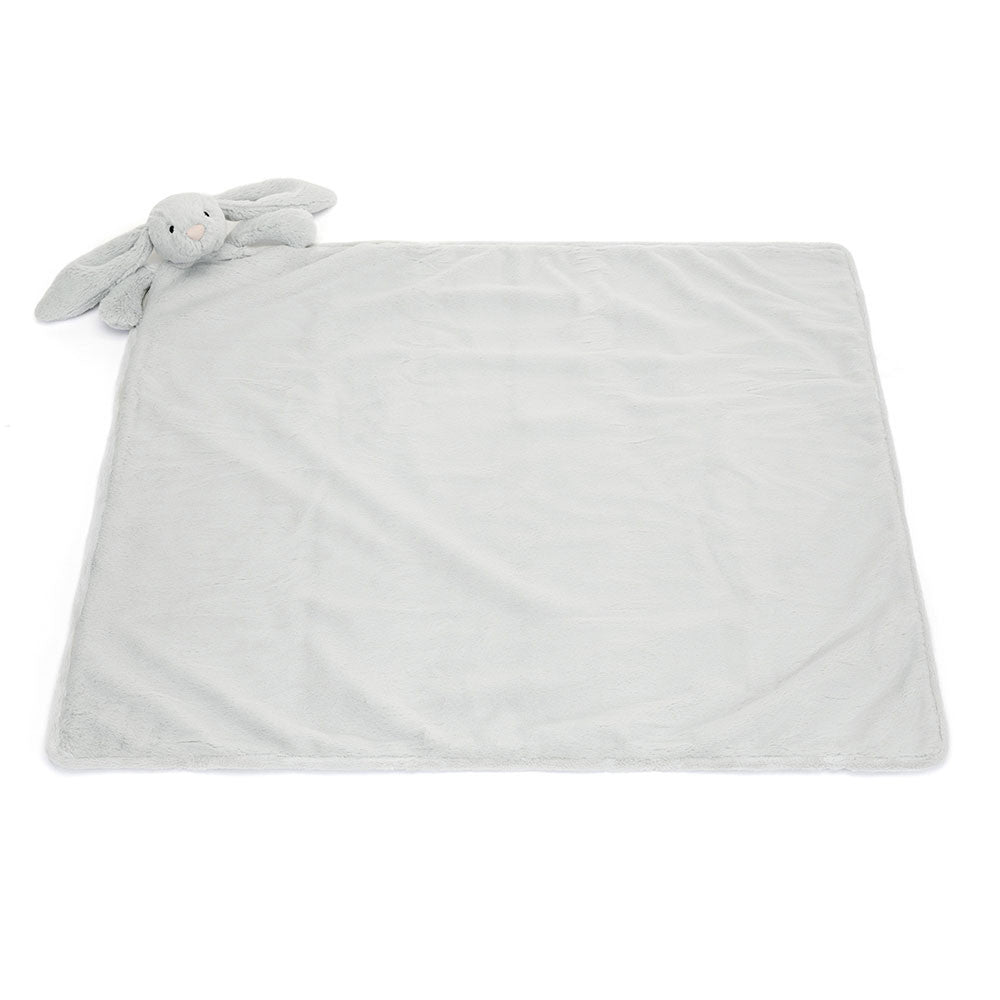 Bashful Silver Bunny Blankie - Jellycat - Bubbadue
