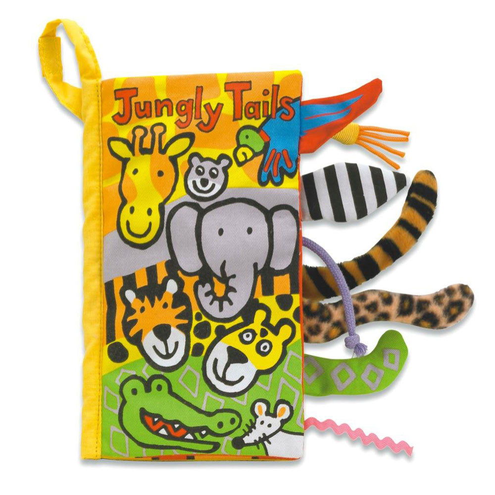 Jungly Tails Activity Soft Book - Jellycat - Bubbadue