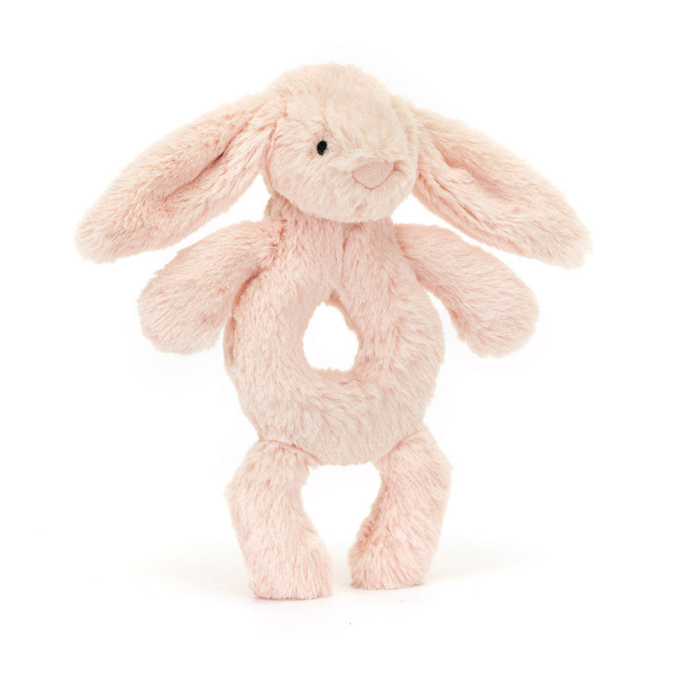 Bashful Blush Bunny Ring Rattle - Jellycat - Bubbadue
