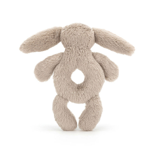 Bashful Beige Bunny Ring Rattle - Jellycat - Bubbadue
