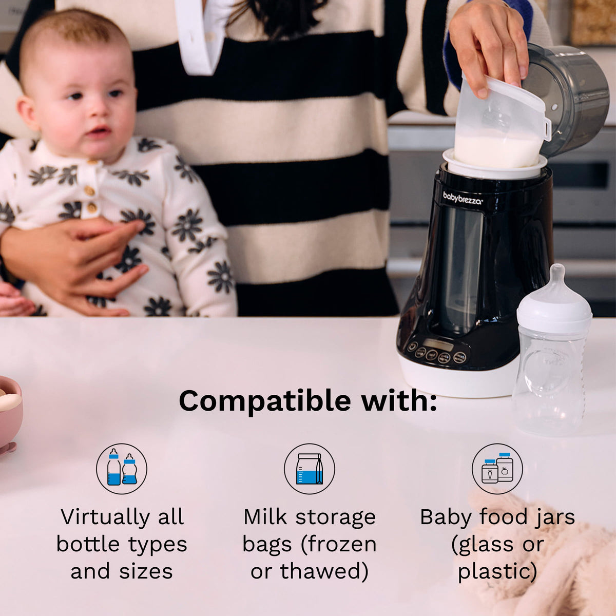 Baby Brezza warmer steady warm setting