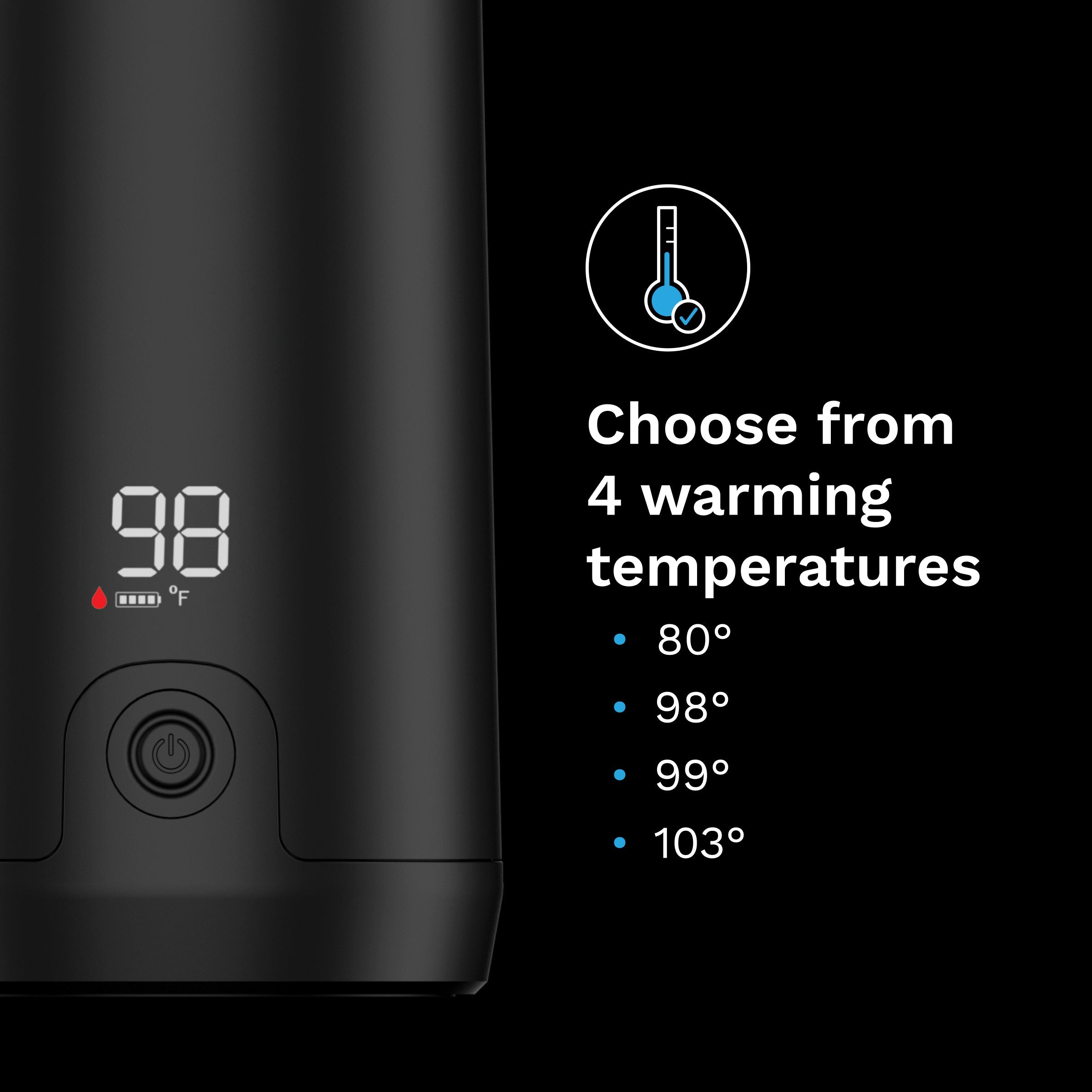 Baby Brezza Superfast Portable Bottle Warmer LCD display