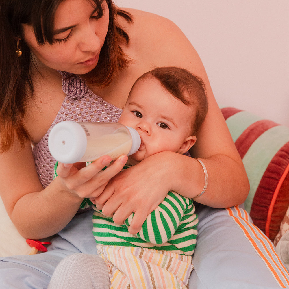 BIBS Glass Baby Bottle lifestyle
