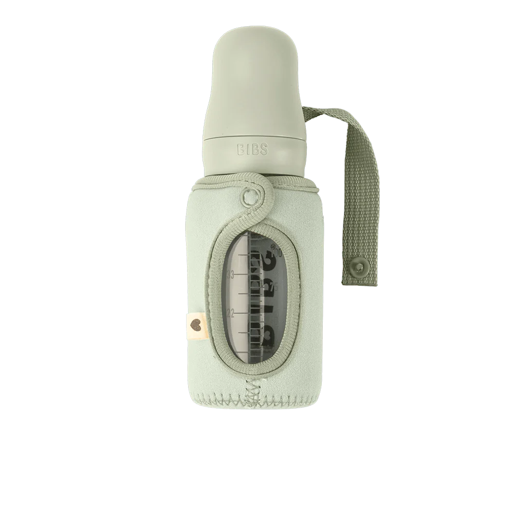 BIBS Baby Bottle Sleeve Small 110ml - Sage - Bubbadue