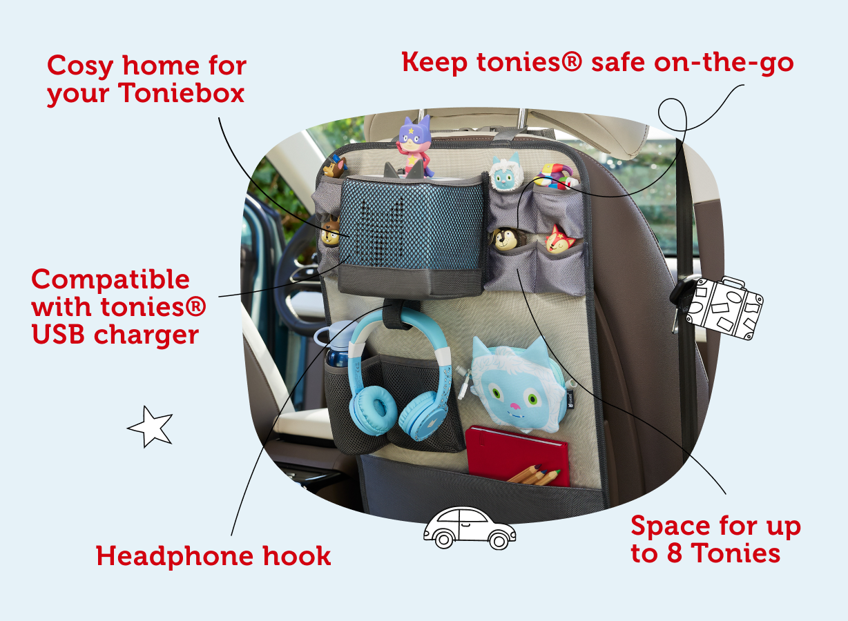 Tonies Car Organiser with Yeti Pouch