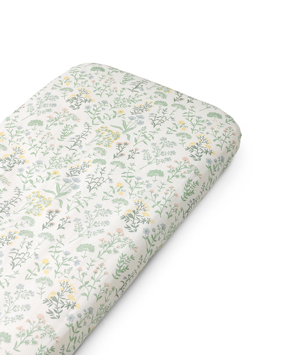 Clove Fitted Sheet, Summer Flowers - Bubbadue