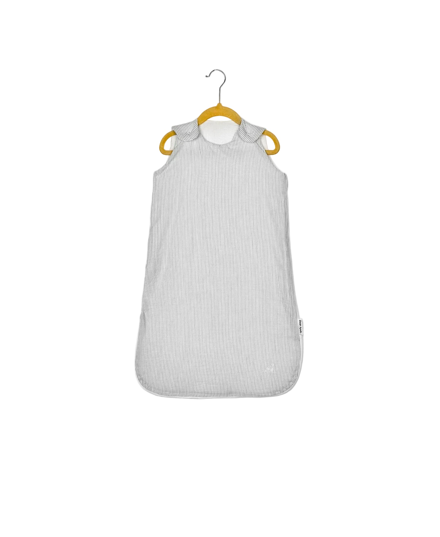 Dear April Sylvia Sleeping Bag in Dew Stripe, studio packshot.