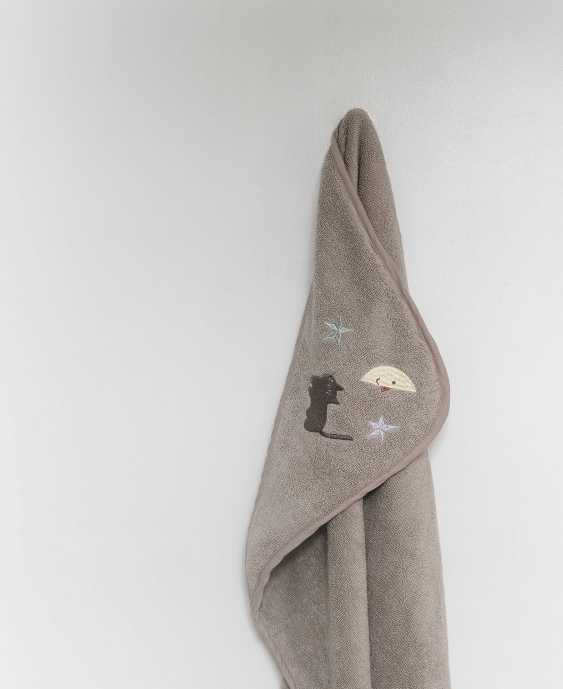 Petal Baby Towel, Moon Cat - Bubbadue