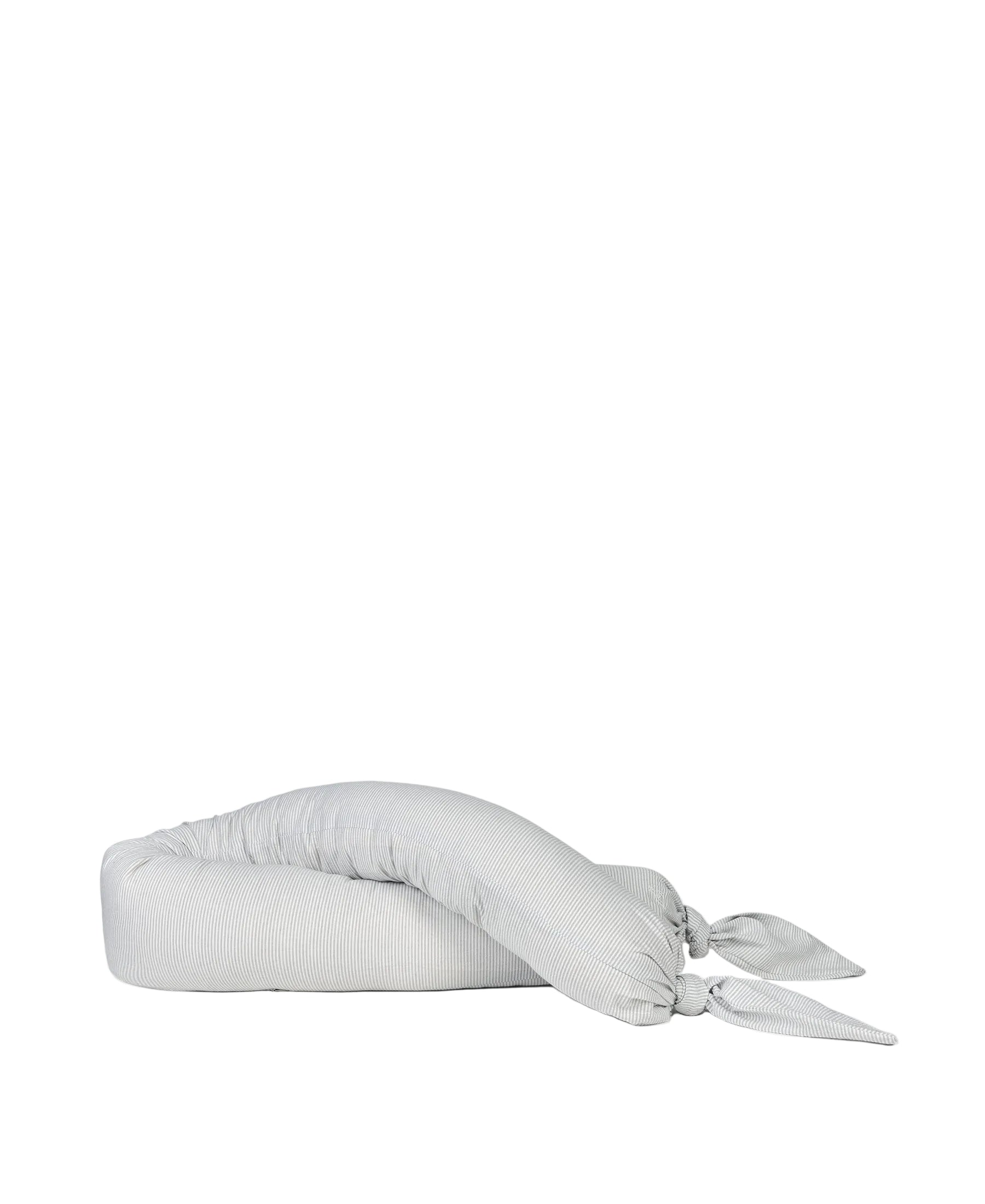 Dear April Skye Bed Snake in Dew Stripe, studio packshot.