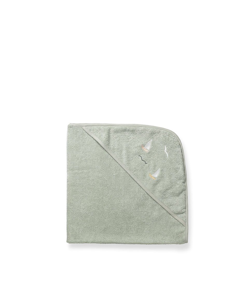 Petal Baby Towel, Sailboats - Bubbadue