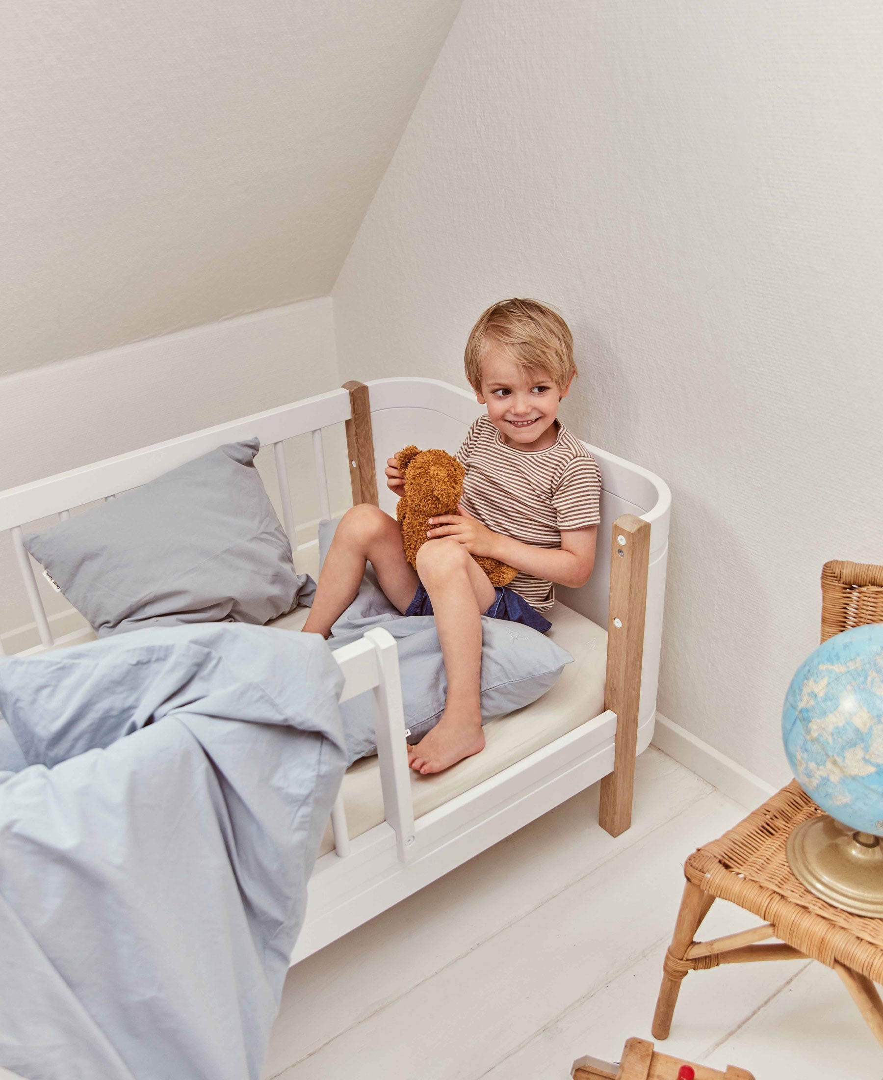 Bea Fitted Sheet, Pure Nature - Bubbadue