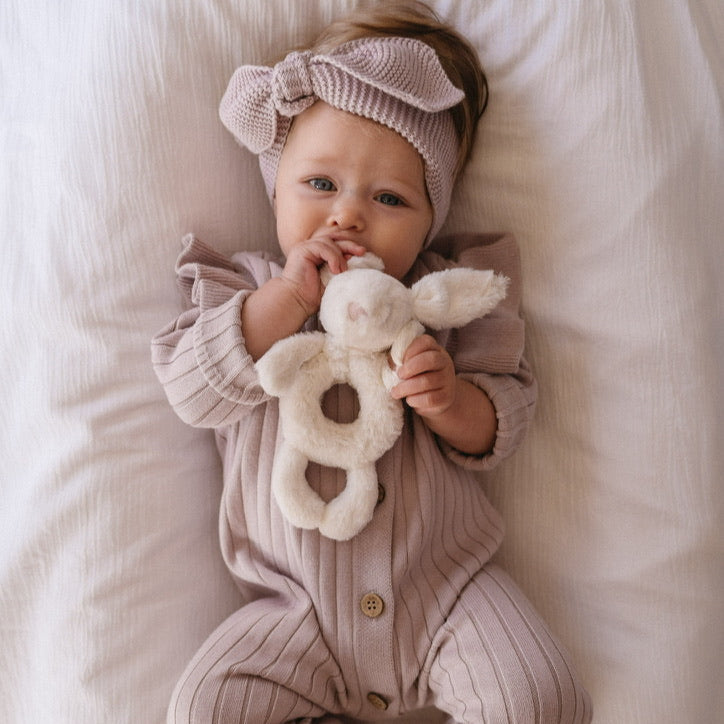 Knitted Baby Headband (0-6 Months) - Honey - Bubbadue