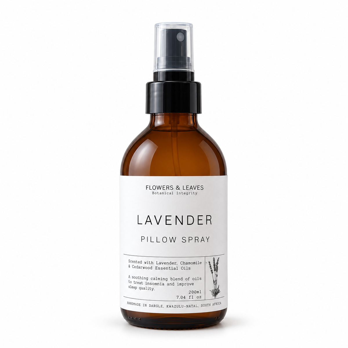Flowers & Leaves Pillow Spray 200ml - Lavender, Chamomile & Cedarwood