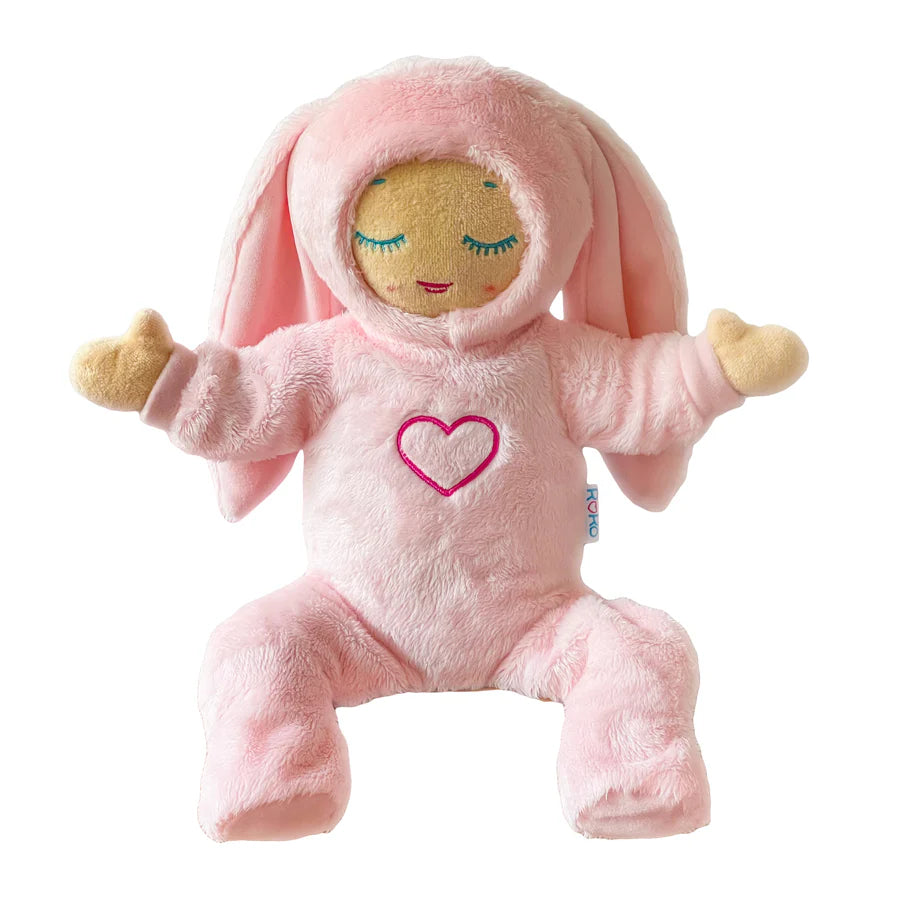Lulla Coral + Fluffy Pink Bunny Outfit - Bubbadue