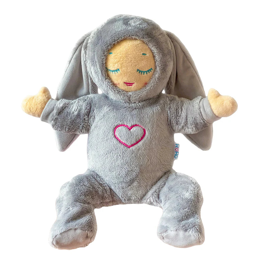 Lulla Coral + Fluffy Grey Bunny Outfit - Bubbadue