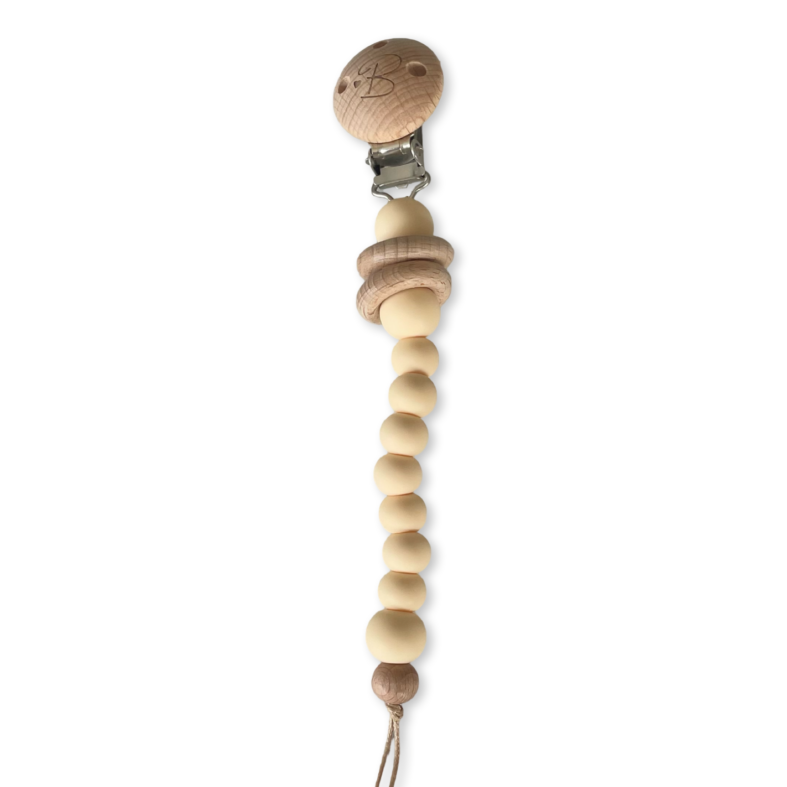 Bubbadue Baby Dummy Chains - Pale Butter - Bubbadue