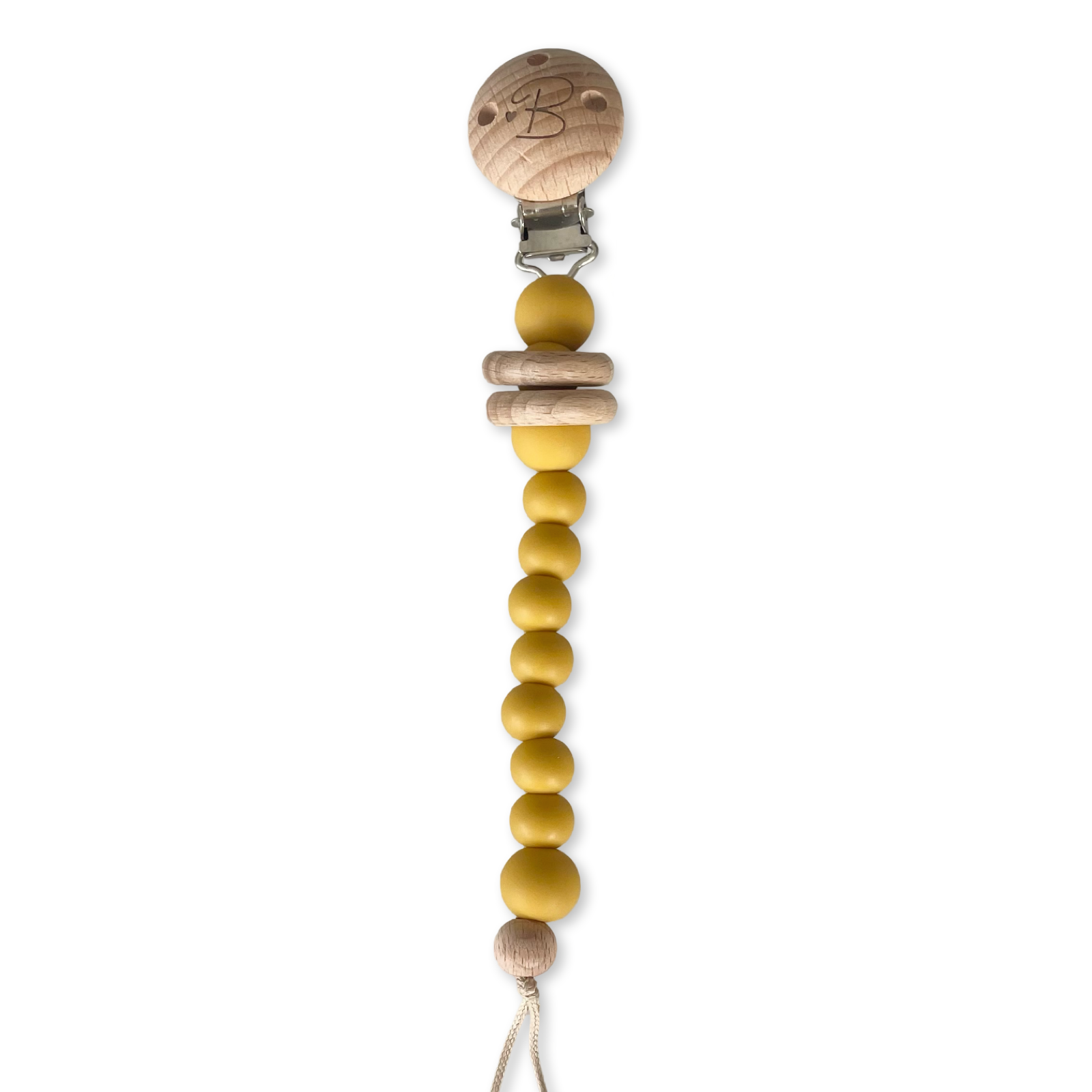 Bubbadue Baby Dummy Chains - Mustard - Bubbadue