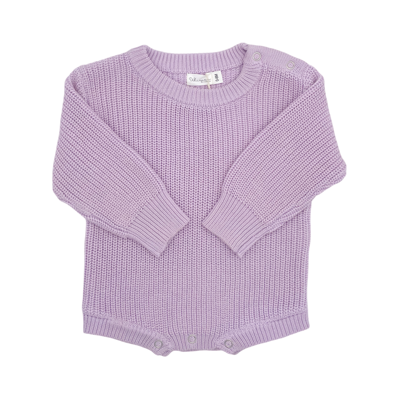 Jersey Romper (0-6 Months) - Violet Sky - Bubbadue